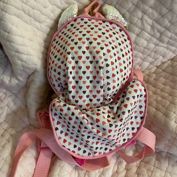 TY Unicorn Backpack Reversible Sequins Silver/Gold - Picture 2 of 4